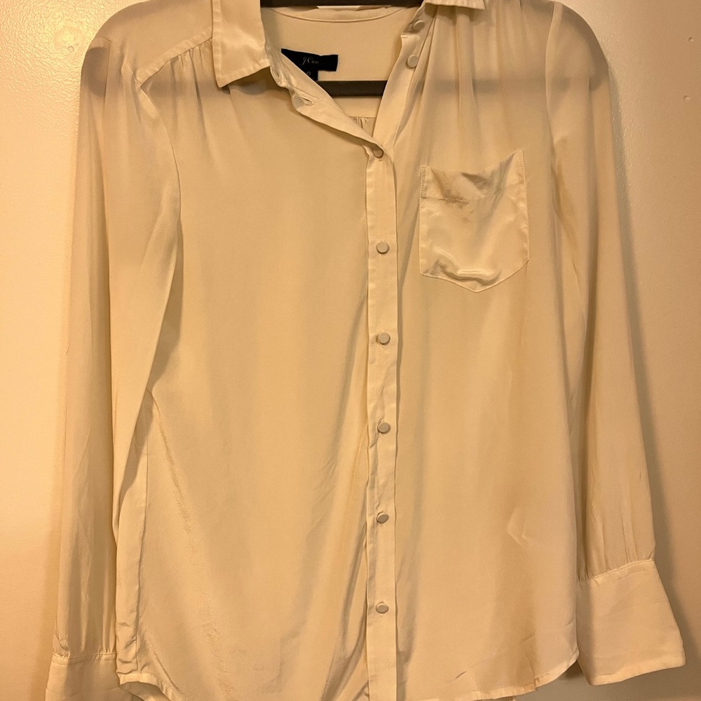 Never worn J crew white shirt in size 0